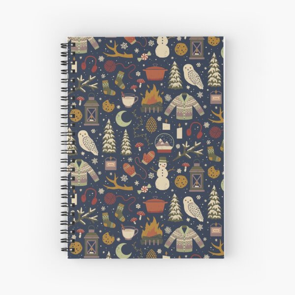 Winter Nights Spiral Notebook