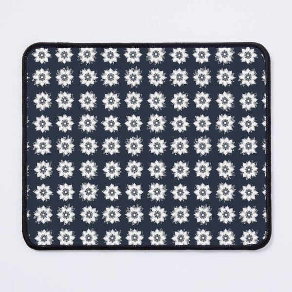 Item preview, Patrón de flor de loto blanco sobre fondo azul oscuro designed and sold by Aaron2610.