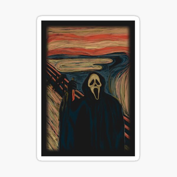 Vista previa del artículo con la obra «Cara fantasmal gritando», diseñado y vendido por KeeganBerkeley.