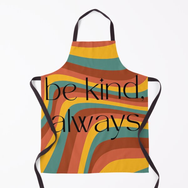 Item preview, Be Kind Always Wavy Retro Inspired Rainbow 70s Pattern designed and sold by rosyink.