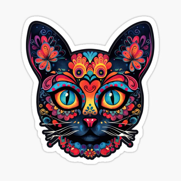 Item preview, Sweetheart sugar skull cat shirt designed and sold by danielliamgill.