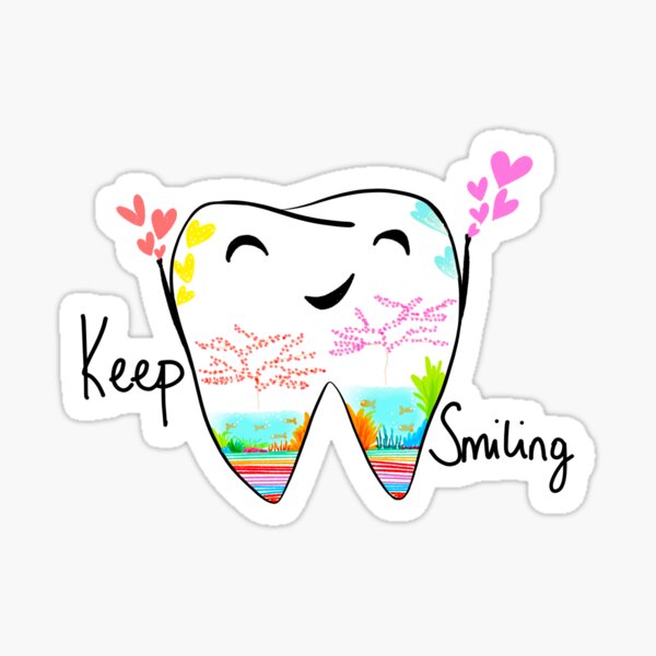 Keep smiling Sticker