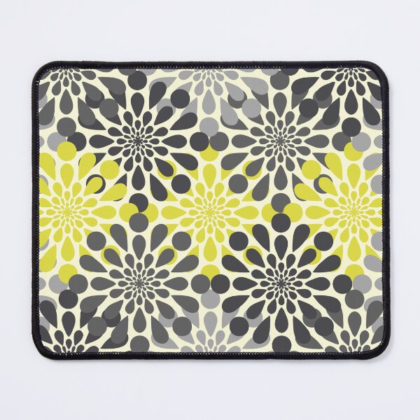 Item preview, Yellow and Gray Flower Pattern designed and sold by katiemarie2013.