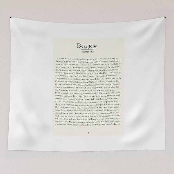 Item preview, Dear John - Taylor Swift Speak Now designed and sold by bombalurina.