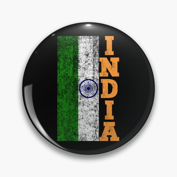 Item preview, Indian Pride | Rugged Distressed Vintage India Flag - Black designed and sold by PearlMoonGrapes.