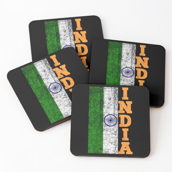 Item preview, Indian Pride | Rugged Distressed Vintage India Flag - Black designed and sold by PearlMoonGrapes.