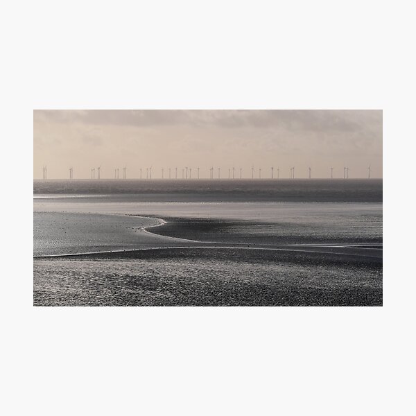 Wind Farm off the Solway Coast Photographic Print