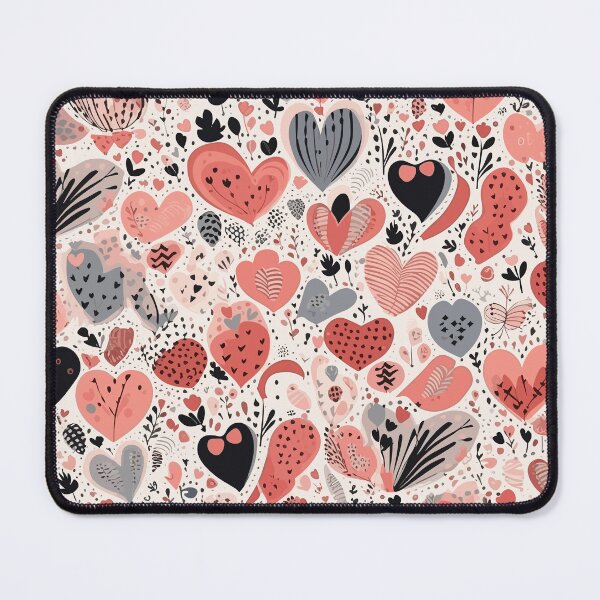 Item preview, White, pink and red pattern with black shades designed and sold by Maycon Arts.