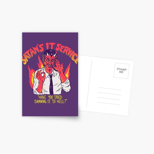 Satans IT-Service Postkarte