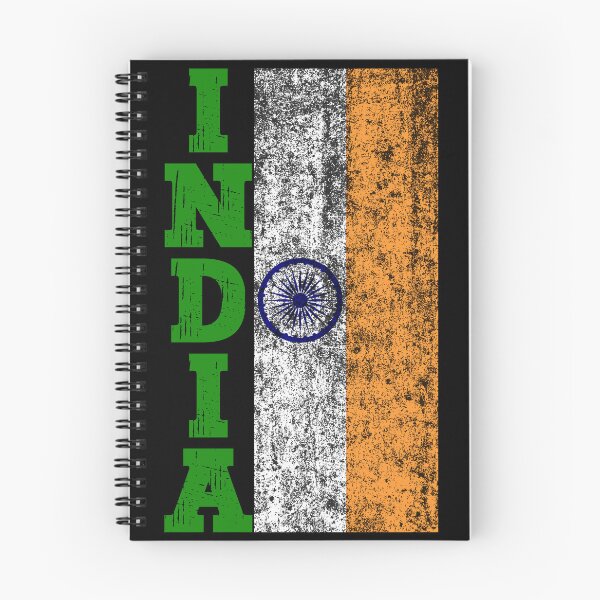 Item preview, Indian Pride | Rugged Distressed Vintage India Flag 2- Black designed and sold by PearlMoonGrapes.