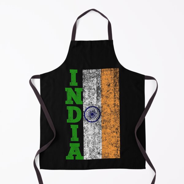 Item preview, Indian Pride | Rugged Distressed Vintage India Flag 2- Black designed and sold by PearlMoonGrapes.