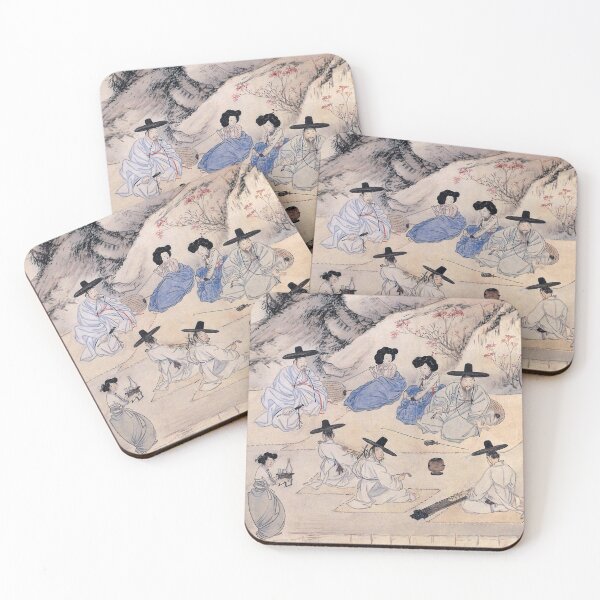 Item preview, Korean Painting Minhwa Enjoy the Spring Scenery designed and sold by tangerinemars.