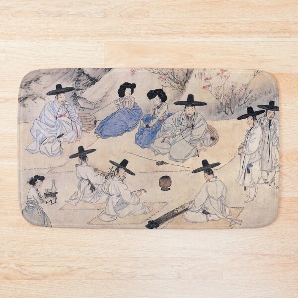 Item preview, Korean Painting Minhwa Enjoy the Spring Scenery designed and sold by tangerinemars.