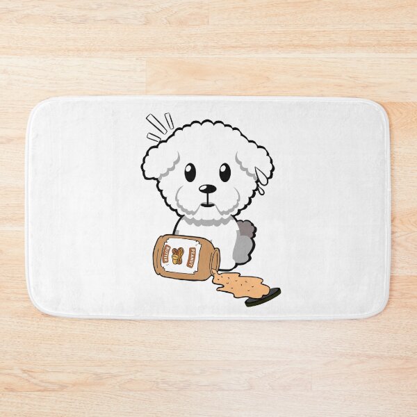 Item preview, Cute Furry Dog spilled a jar of peanut butter designed and sold by Pet Station.