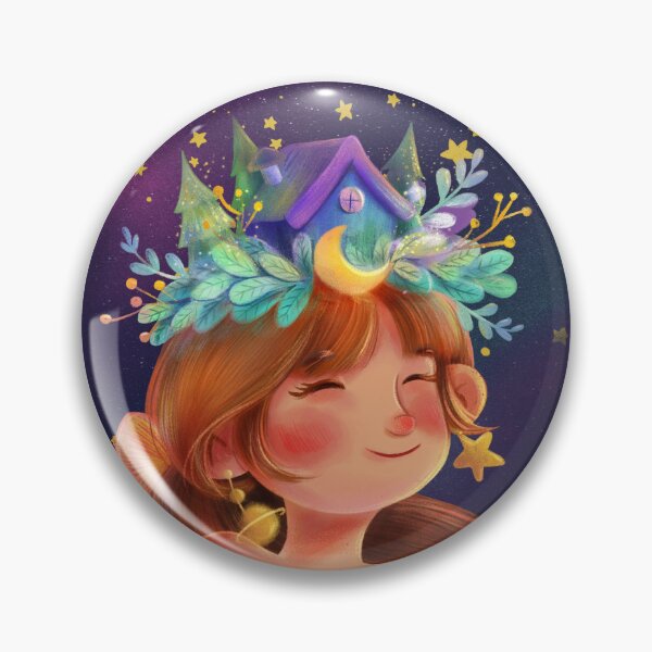 Item preview, Cute Galaxy Girl and Forest Wood Cabin designed and sold by SpringNguyen.