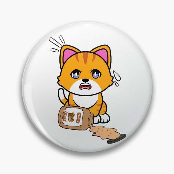 Item preview, Cute Orange Cat spilled a jar of peanut butter designed and sold by Pet Station.