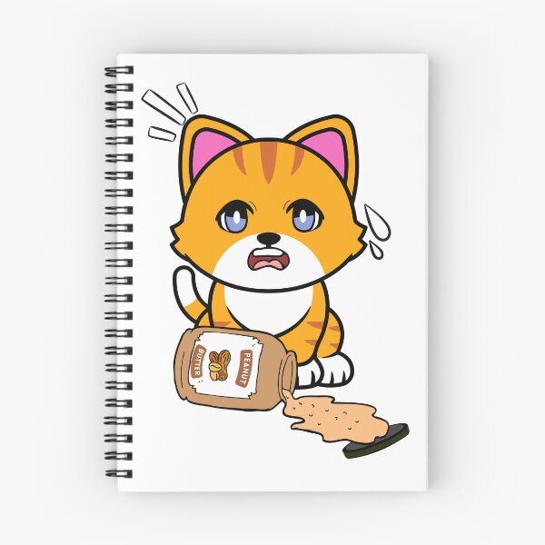 Item preview, Cute Orange Cat spilled a jar of peanut butter designed and sold by Pet Station.