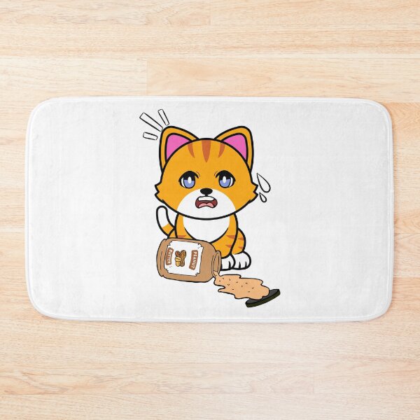 Item preview, Cute Orange Cat spilled a jar of peanut butter designed and sold by Pet Station.