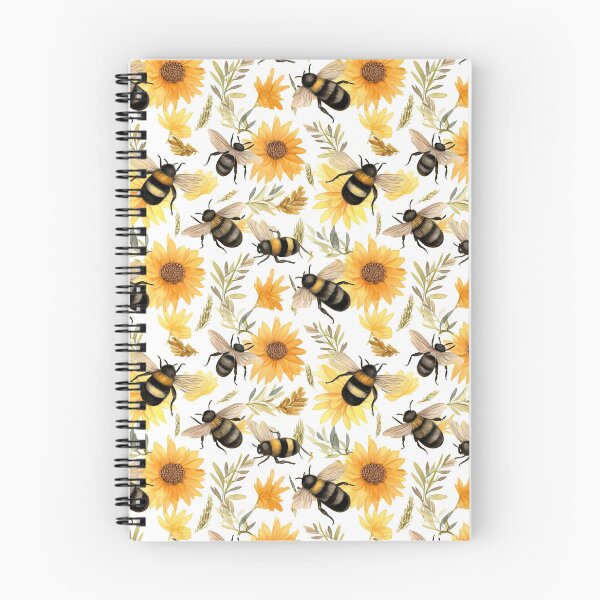 Item preview, Watercolor Bees & Sunflowers designed and sold by DelgadoStudio.