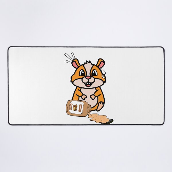 Item preview, Cute Furry Hamster spilled a jar of peanut butter designed and sold by Pet Station.