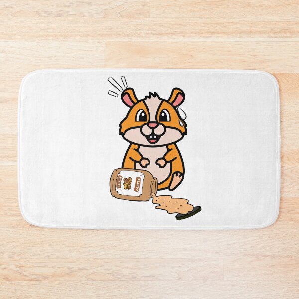 Item preview, Cute Furry Hamster spilled a jar of peanut butter designed and sold by Pet Station.