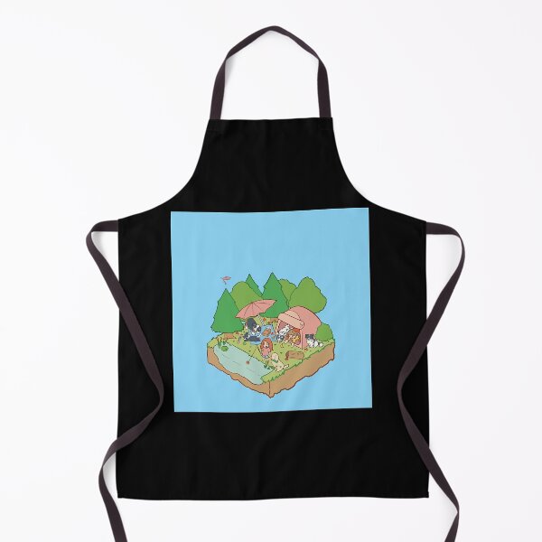Item preview, Australian Shepherd and friends camping in the great outdoors Chiffon Top designed and sold by mcdonnellshila.