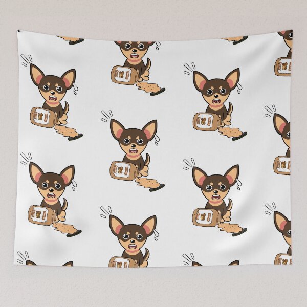 Item preview, Cute Small Dog spilled a jar of peanut butter designed and sold by Pet Station.