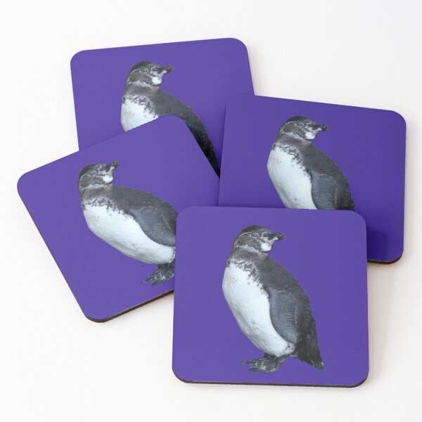 Artikelvorschau, Dark Purple #3A2096 But am I looking at you? Cute Galapagos Penguin  entworfen und verkauft von SBPenguins.
