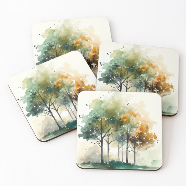 Item preview, Watercolor trees designed and sold by PaperieJennifer.