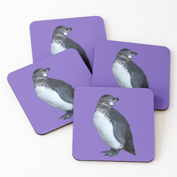 Artikelvorschau, Light Purple #795FC1 But am I looking at you? Cute Galapagos Penguin  entworfen und verkauft von SBPenguins.