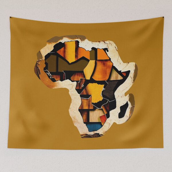 Item preview, Retro African Mosaic Map designed and sold by AfroMosaic.