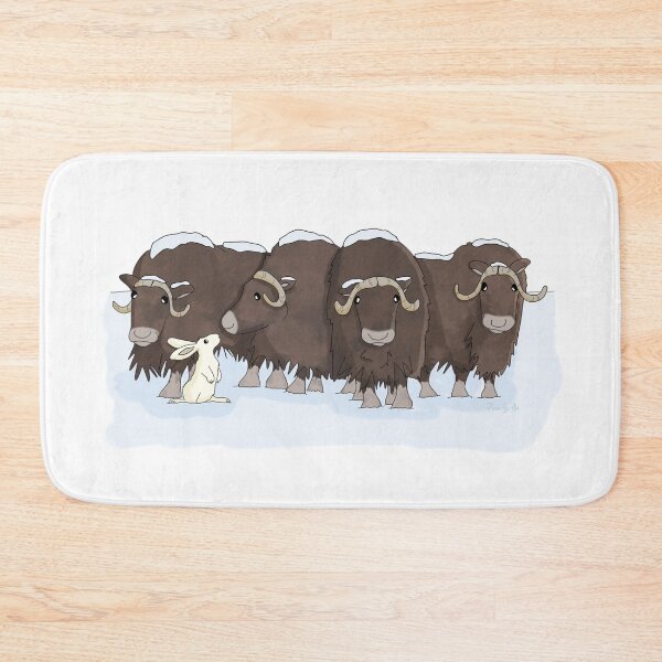 Item preview, Musk Ox and Rabbit Friend designed and sold by RhondaLuluArt.