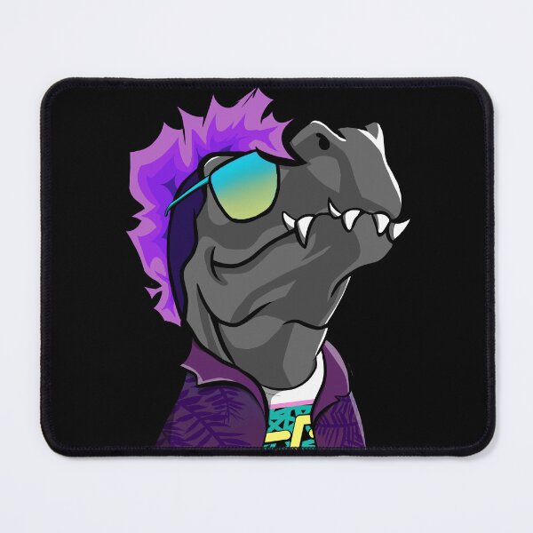 Item preview, 80s Synthwave Test Alliance Please Ignore Middle Management Dino designed and sold by namahanna.