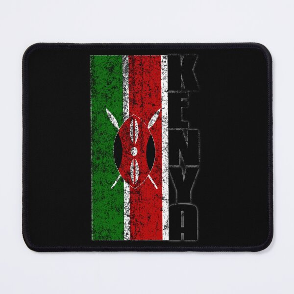 Item preview, Kenyan Pride | Rugged Distressed Vintage Kenyan Flag - Black designed and sold by PearlMoonGrapes.