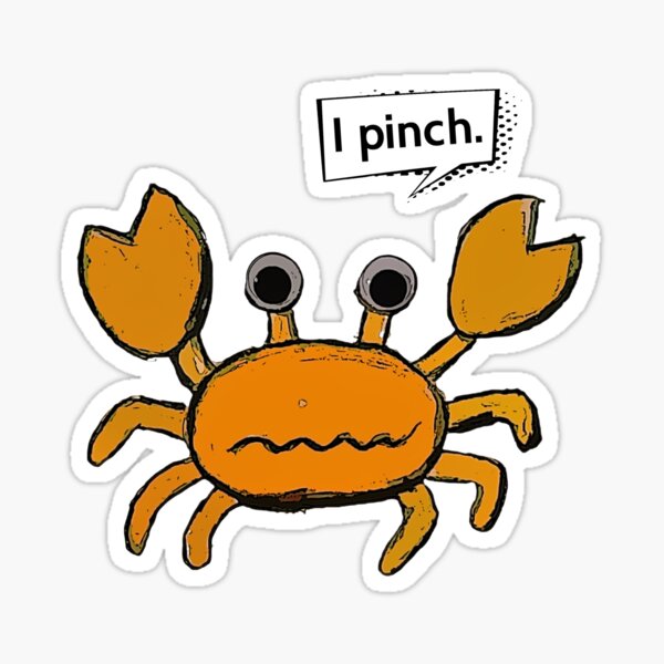 Item preview, I pinch.  designed and sold by TheFuzzyPepe.