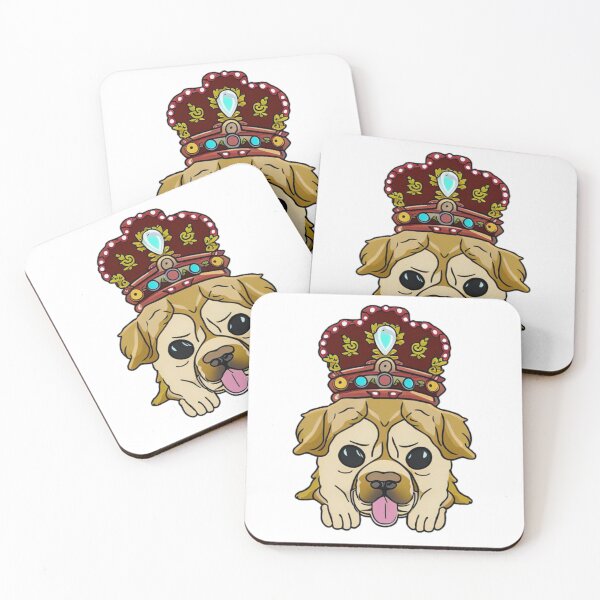 Item preview, Reigning Cats and Dogs Panting Dog Puppy King designed and sold by Bloomin'  Arty Families.