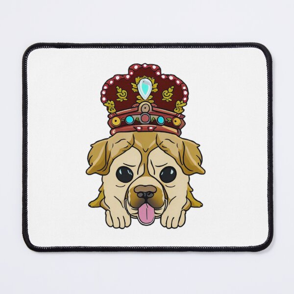Item preview, Reigning Cats and Dogs Panting Dog Puppy King designed and sold by Bloomin'  Arty Families.