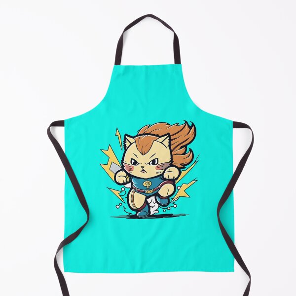 Item preview, The Thundering Claw Lightning Super Hero Cat designed and sold by KheiroPrints.