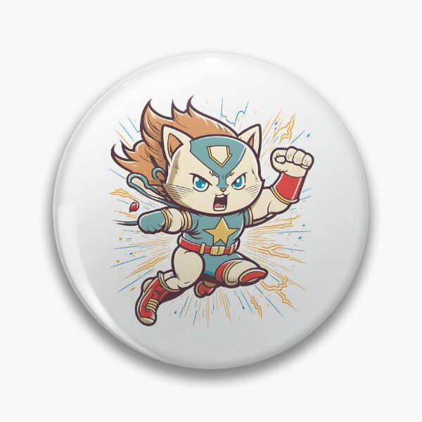 Item preview, Thunder Cat A Bold and Vibrant Feline Warrior designed and sold by KheiroPrints.