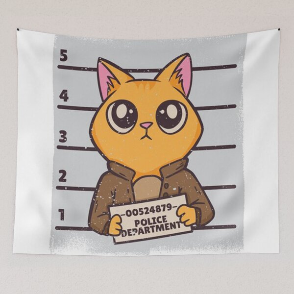 Item preview, Naughty Cat Mugshot designed and sold by dorcaschamp.
