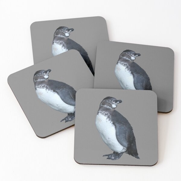 Artikelvorschau, Grey #808080 But am I looking at you? Cute Galapagos Penguin  entworfen und verkauft von SBPenguins.