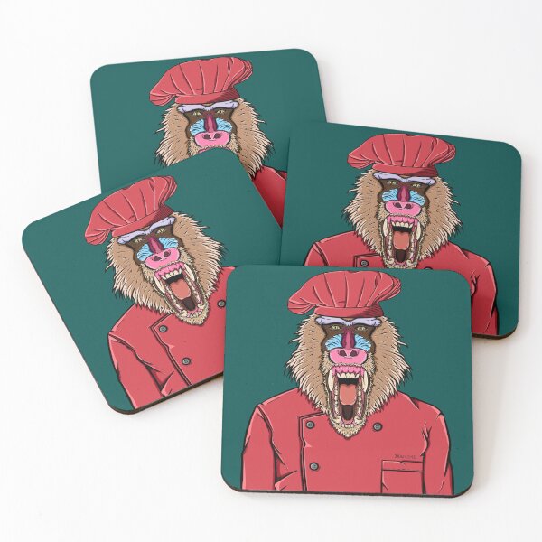 Item preview, Mascot Mandrill (Chef) designed and sold by VisualShopay.