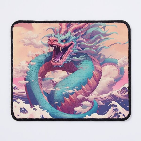 Item preview, Vaporwave Dragon designed and sold by YEETXDD.
