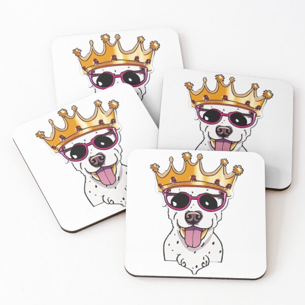 Item preview, Reigning Cats and Dogs Panting Dog Puppy King designed and sold by Bloomin'  Arty Families.