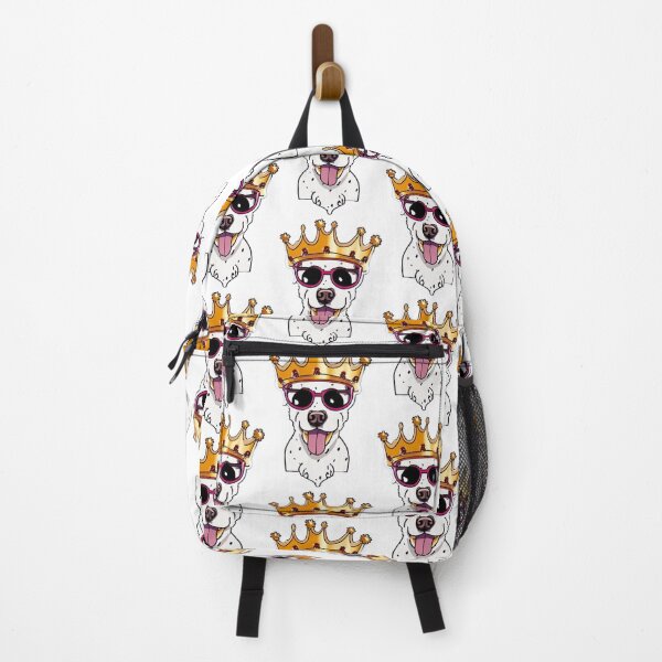 Item preview, Reigning Cats and Dogs Panting Dog Puppy King designed and sold by Bloomin' Arty Families.