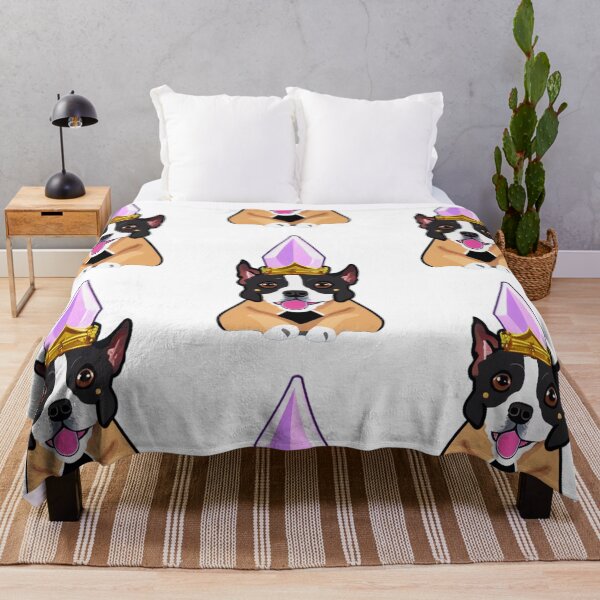 Item preview, Reigning Cats and Dogs Panting Dog Puppy King designed and sold by Bloomin'  Arty Families.