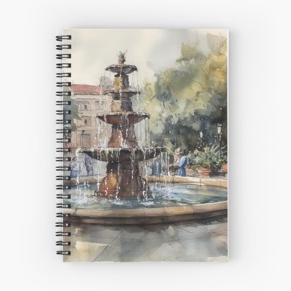 Artikelvorschau, Elegante Aquädukte: Eine Aquarell-Hommage an römische Brunnen entworfen und verkauft von bigboxofstuff.