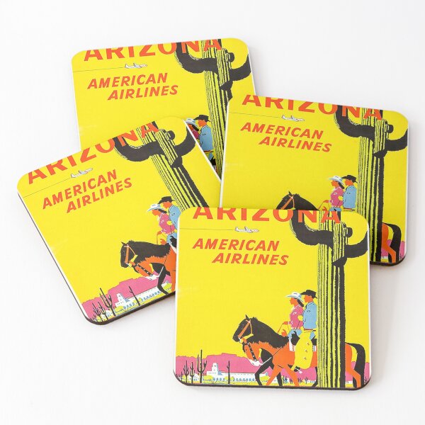 Item preview, Vintage Arizona American Airlines Travel Art designed and sold by dorcaschamp.
