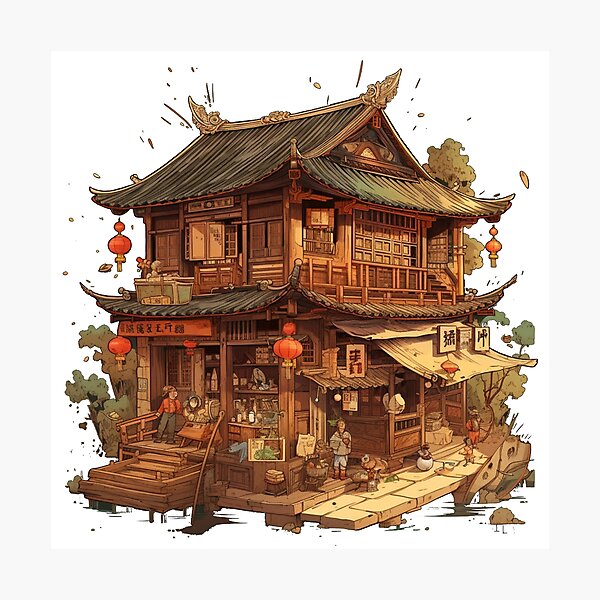 Item preview, Traditional landscape designed and sold by fanzen69.