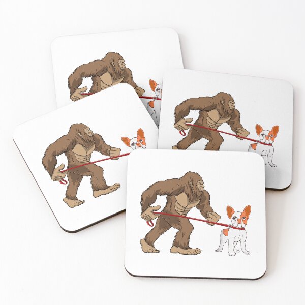 Item preview, Bigfoot Walking French Bulldog Funny Sasquatch Gift designed and sold by willardgarret.